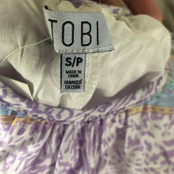 TOBI purple patterned maxi dress - Picture 5 of 5